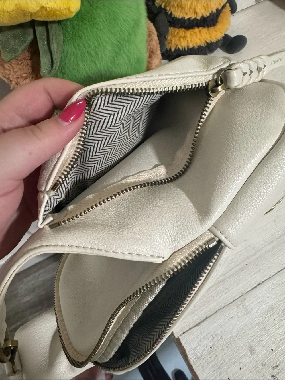 Altar'd State Cream Sling Crossbody Bag